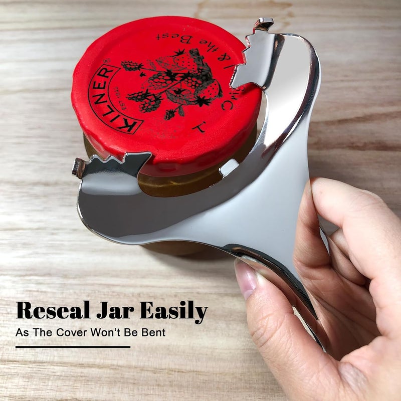 Bxgnip Mason Jar Opener No Lid Dents or Damage Multifunctional Jar Opener Easy Twist Manual Handheld Top Remover Bottle Opener Made For Lifetime - Image 2